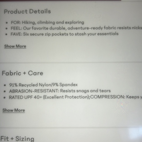 Athleta Headlands Hybrid High Rise Cargo Black Legging Women's Size 16 - Picture 11 of 11